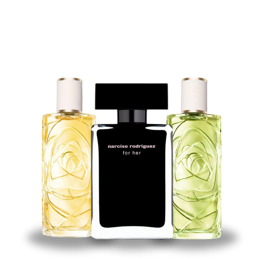 Zestaw 3 perfum: Lâncome Ô Zenith, Narciso Rodriguez For Her e Lâncome Off Now 100ml