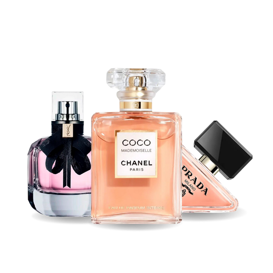 Zestaw 3 perfum: Prada Prada PARADOXE, COCO MADEMOISELLE, MON PARIS 100ml